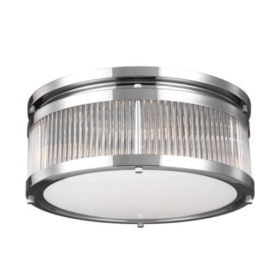 Denholme Hamptons Ceiling Flush Chrome