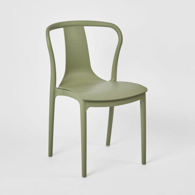 Denleigh Dining Curved Back Outdoor Chair Olive Green