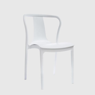 Denleigh Dining Curved Back Outdoor Chair White