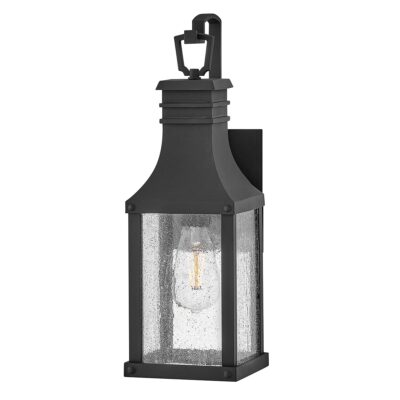 Denmere Row Traditional Outdoor Wall Lantern Museum Black