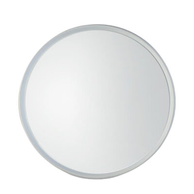 Denning Bay Hamptons Round Mirror White