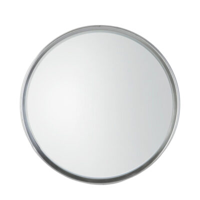 Denning Bay Round Mirror Silver