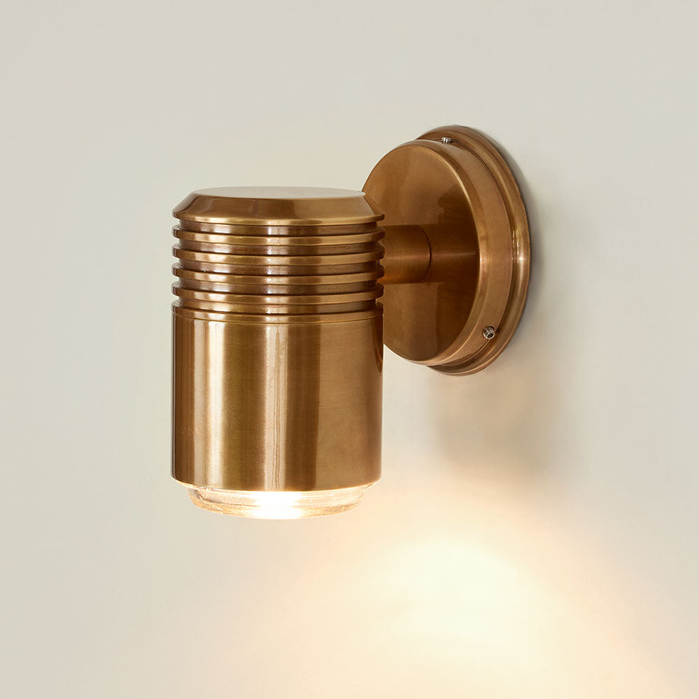 Dewhurst Hamptons Outdoor Wall Light Antique Brass