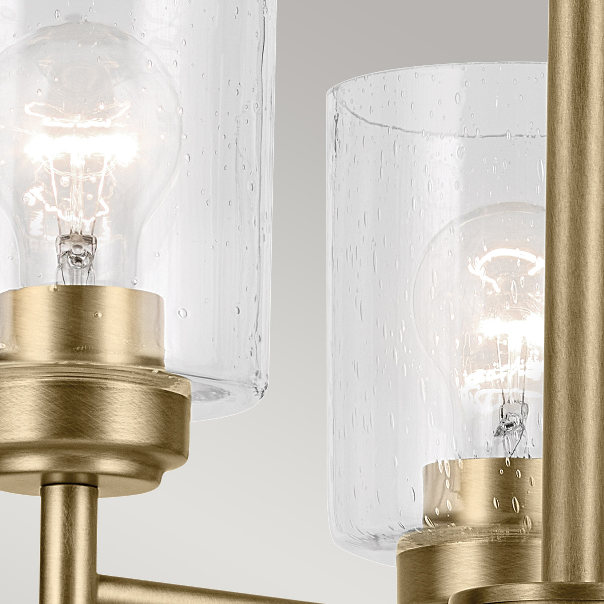 Dorchester Reach Hamptons Three Light Chandelier Natural Brass Dorchester Reach Hamptons Three Light Chandelier Natural Brass — detail view
