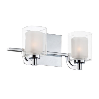 Draymere Double Wall Light Polished Chrome