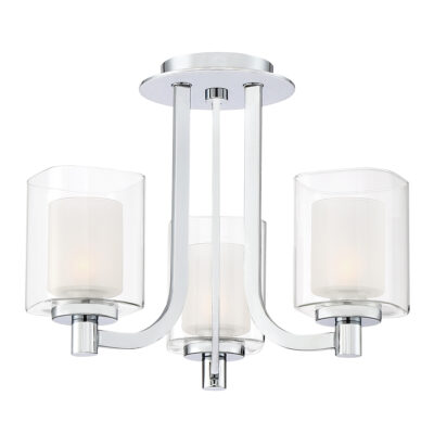 Draymere Hamptons Ceiling Semi-Flush Polished Chrome