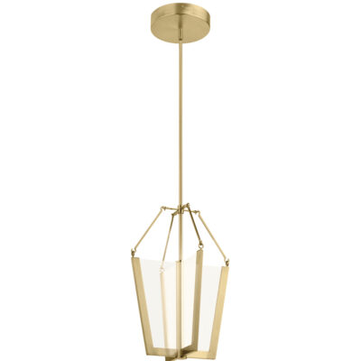 Draymoor Retro Modern Lantern Pendant Champagne Gold