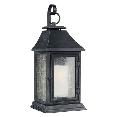 Drover's Rest Traditional Extra Large Outdoor Wall Lantern Dark Weathered Zinc