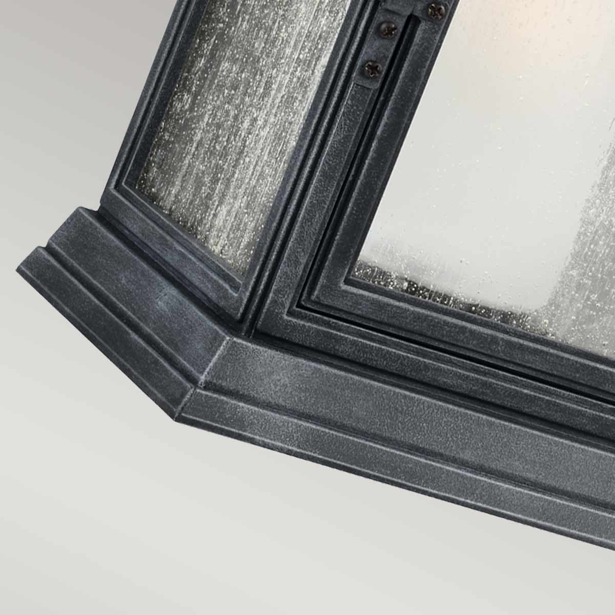 Drover's Rest Traditional Extra Large Outdoor Wall Lantern Dark Weathered Zinc Drover's Rest Traditional Extra Large Outdoor Wall Lantern Dark Weathered Zinc — detail view
