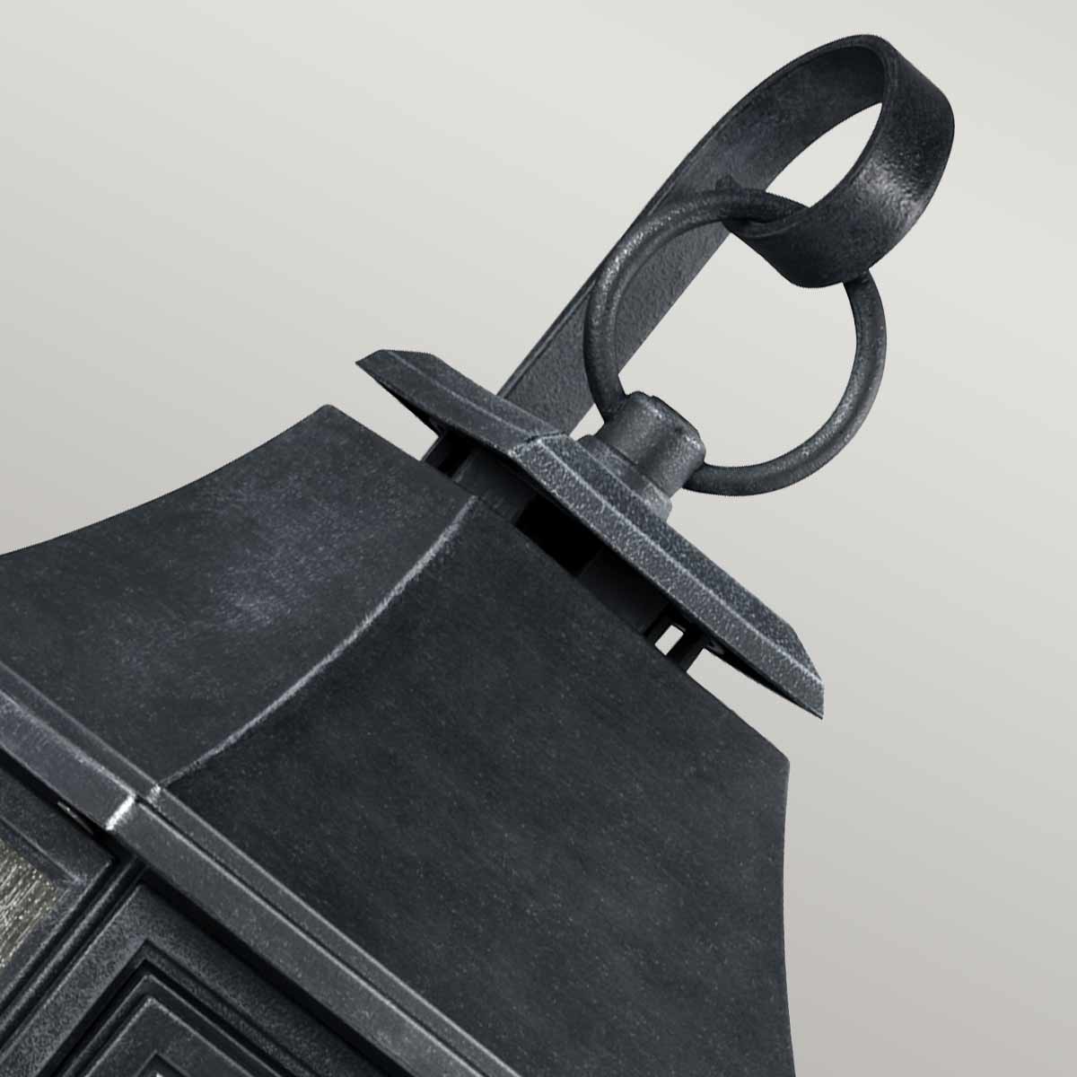 Drover's Rest Traditional Extra Large Outdoor Wall Lantern Dark Weathered Zinc Drover's Rest Traditional Extra Large Outdoor Wall Lantern Dark Weathered Zinc — detail view