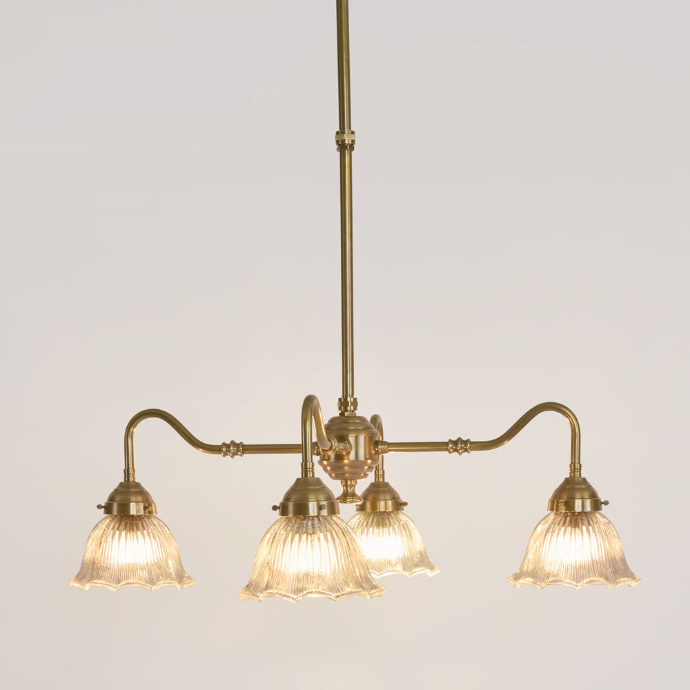 Dulwich French Provincial 4 Arm Ceiling Pendant Antique Brass