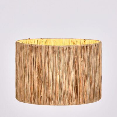 Dunmore Hamptons Fringed Drum Lamp Shade Beige