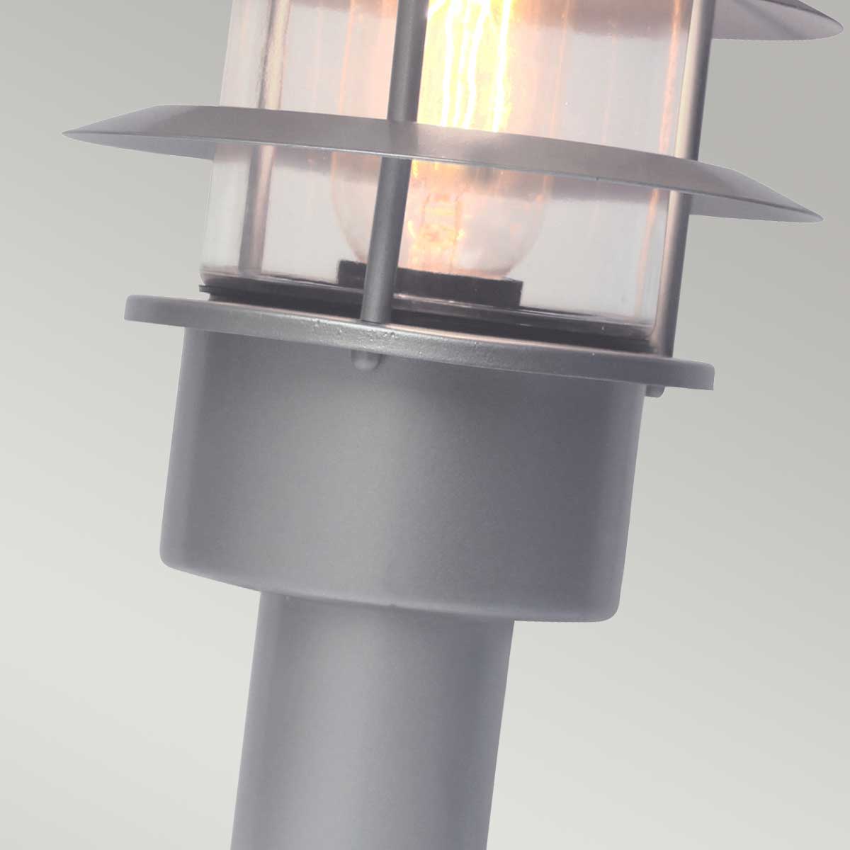Dunmore Strait Hamptons Outdoor Pedestal Lantern Silver Dunmore Strait Hamptons Outdoor Pedestal Lantern Silver — detail view