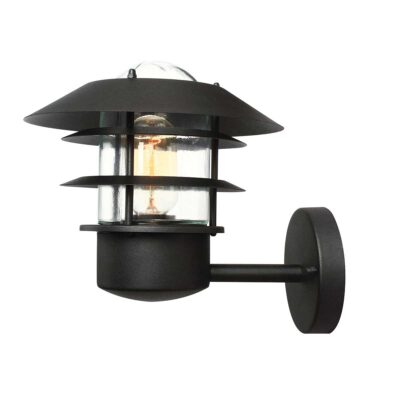 Dunmore Strait Heritage Tiered Outdoor Wall Lantern Black