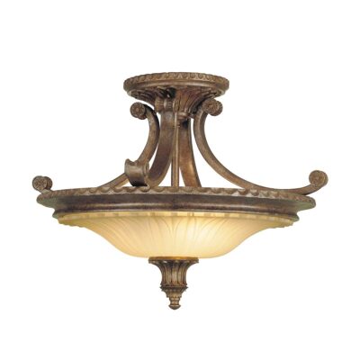 Dunraven Castle French Provincial Ceiling Semi-Flush Bronze