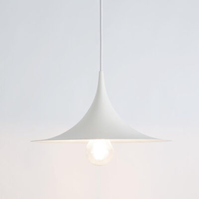 Dunraven Hamptons Cone Ceiling Pendant White