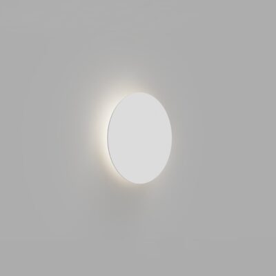 Duskwell Contemporary Disc Wall Light Satin White
