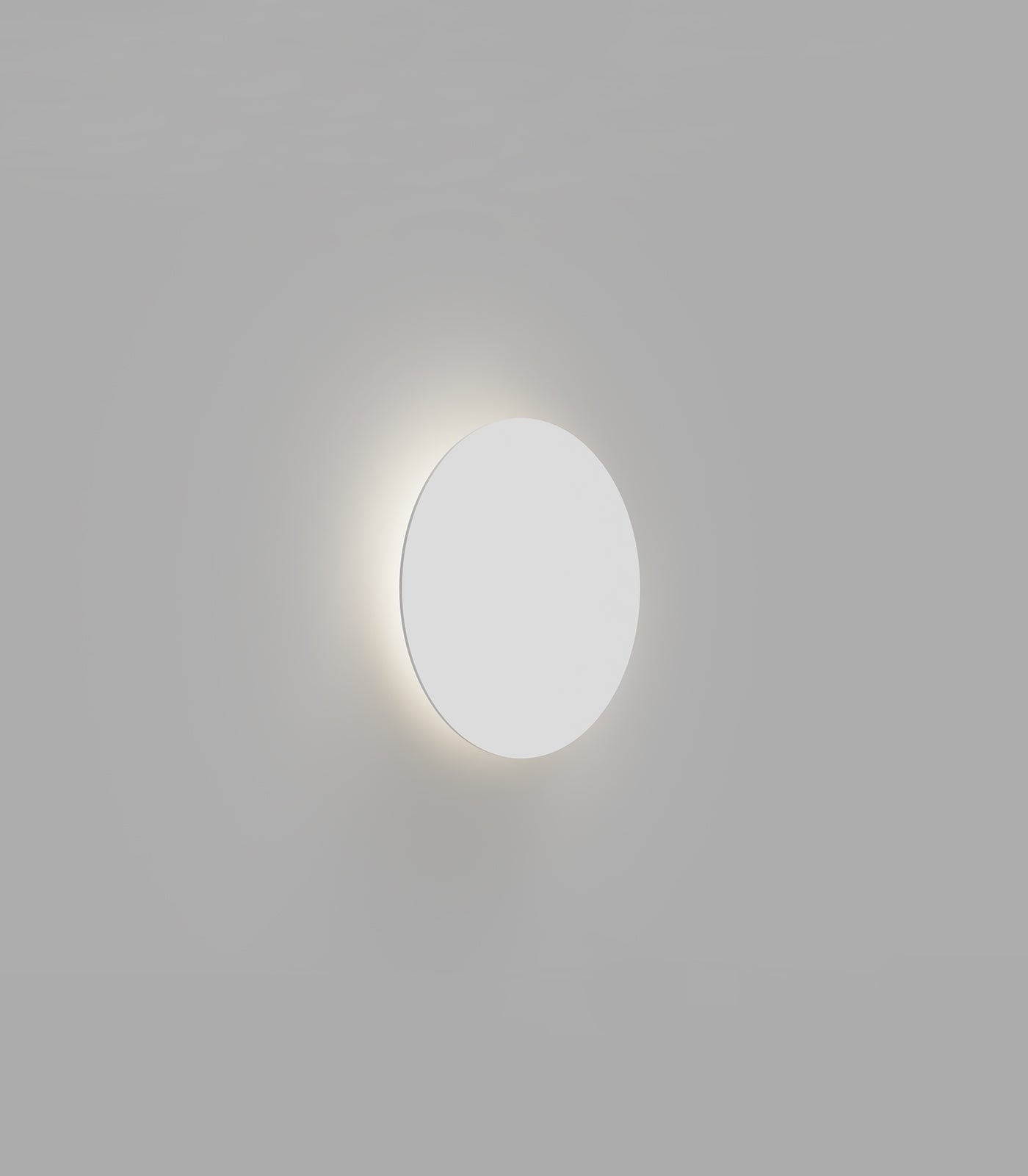 Duskwell Contemporary Disc Wall Light Satin White