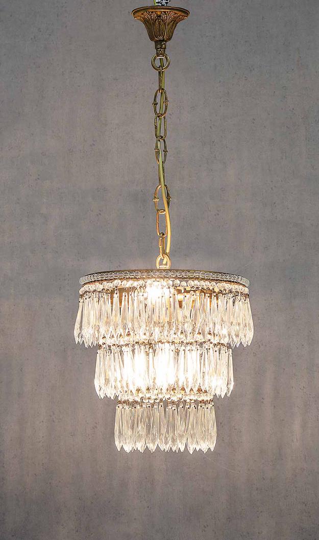 Eastcote French Provincial Three Tier Glass Chandelier Eastcote French Provincial Three Tier Glass Chandelier