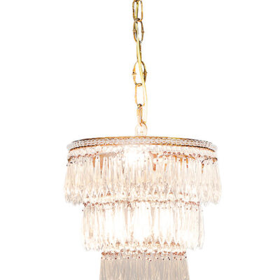 Eastcote French Provincial Three Tier Glass Chandelier