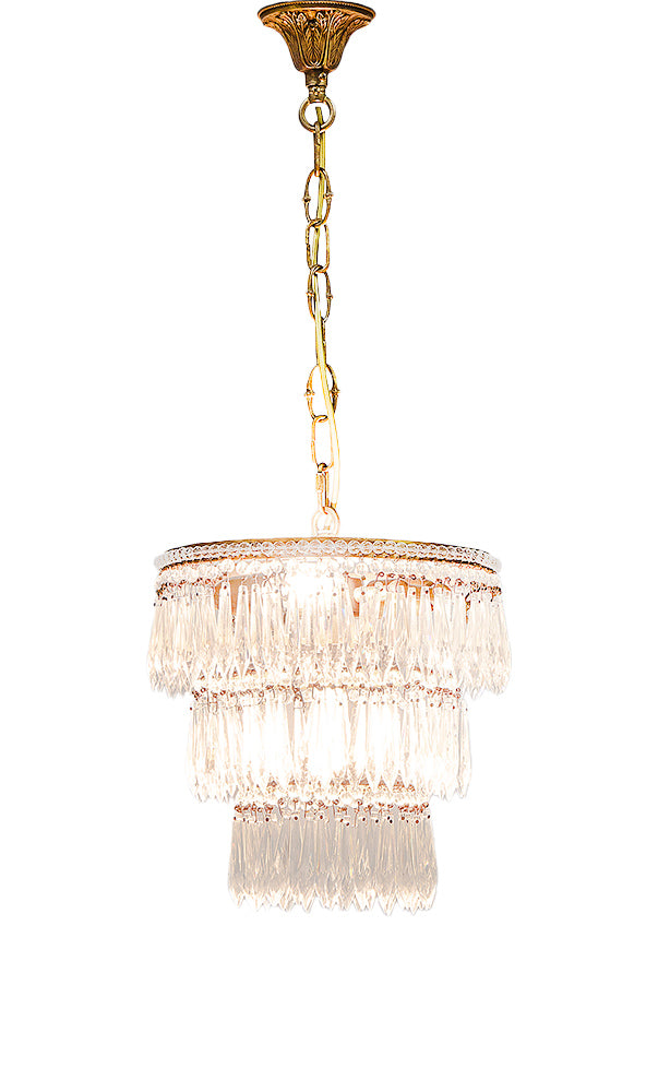 Eastcote French Provincial Three Tier Glass Chandelier