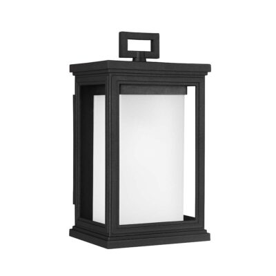 Elderslie Hamptons Small Coach Wall Lantern Textured Black
