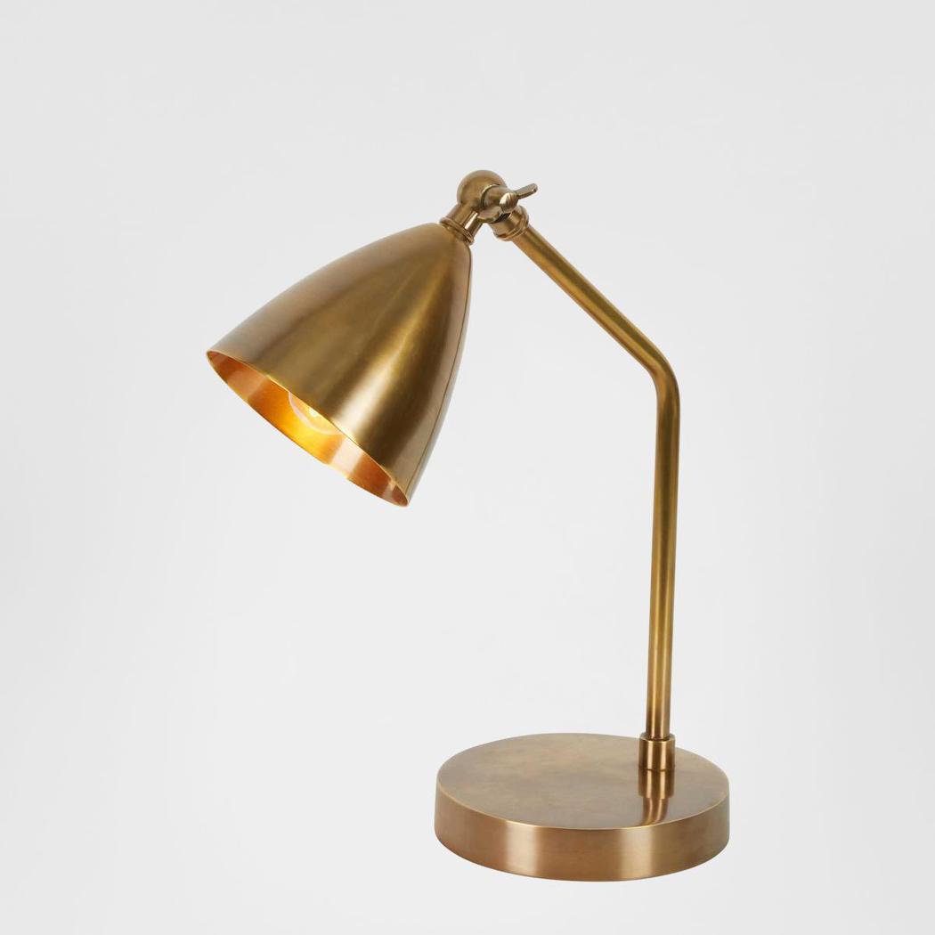 Elderton Traditional Desk Lamp Antique Brass
