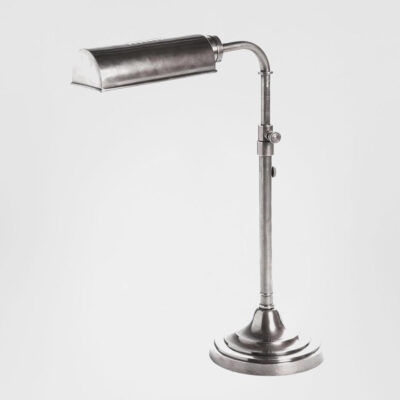 Ellesmere Traditional Desk Lamp Antique Silver