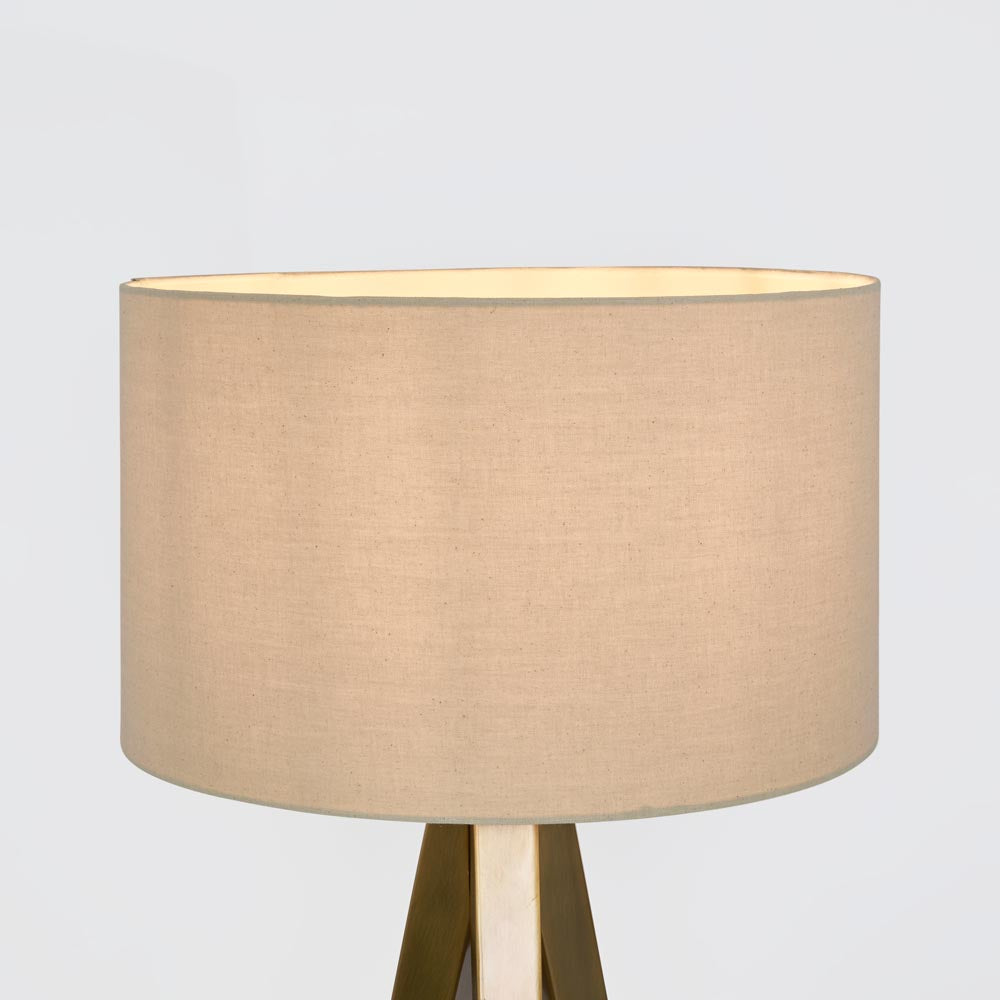 Ellingham Hamptons Oval Linen Lamp Shade Natural White Ellingham Hamptons Oval Linen Lamp Shade Natural White