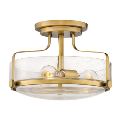 Ellsmere Hamptons Ceiling Semi-Flush Heritage Brass