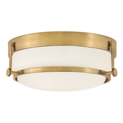 Ellsmere Heritage Brass Drum Ceiling Flush