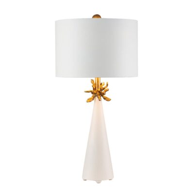 Elmcourt French Provincial Table Lamp White and Gold