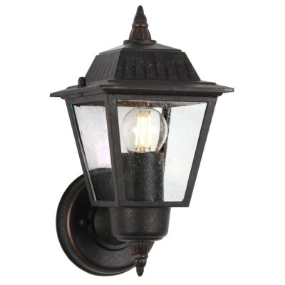 Elmscourt Traditional Outdoor Wall Lantern Weathered Bronze