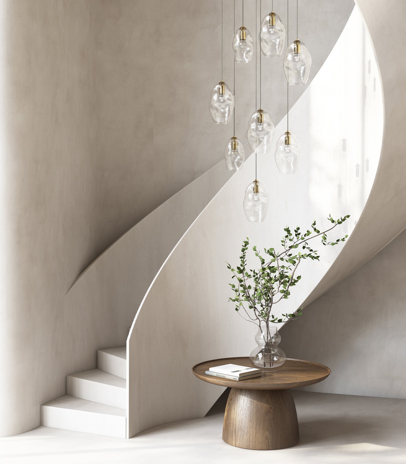 Elmwood Contemporary Pendant Light Iron and Clear Glass Elmwood Contemporary Pendant Light Iron and Clear Glass