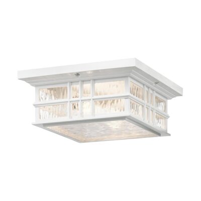 Elsworth Court Hamptons Outdoor Ceiling Flush White