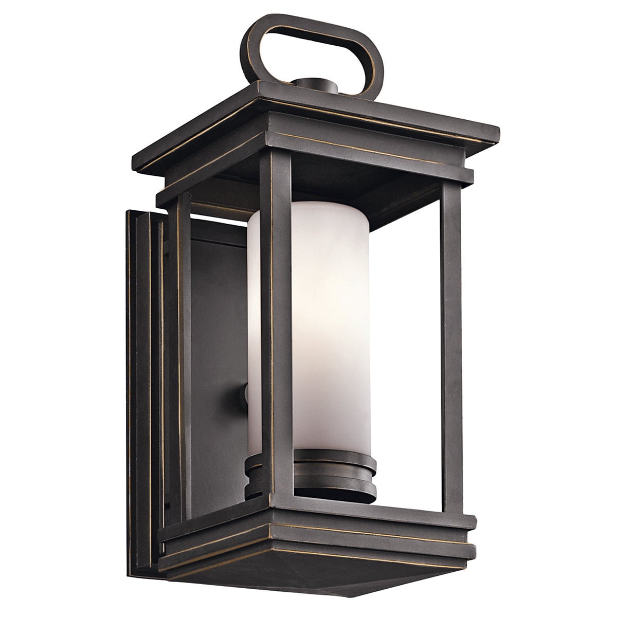 Elsworth Reach Heritage Outdoor Wall Lantern in Rubbed Bronze