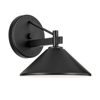 Elsworth Vale Hamptons Outdoor Wall Light Black