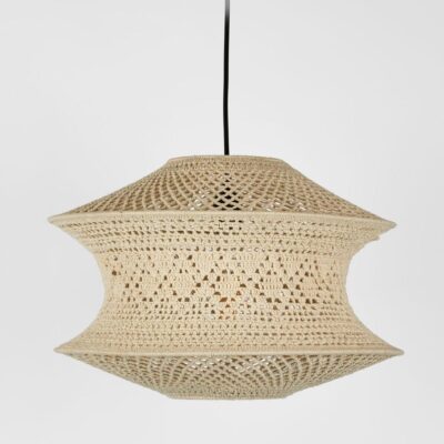 Elynton Hamptons Crocheted Pendant Light Ivory