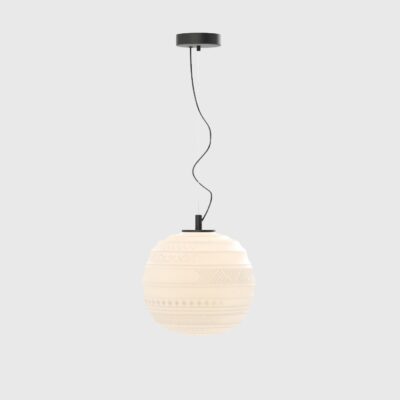 Emberton Patterned Glass Pendant Light
