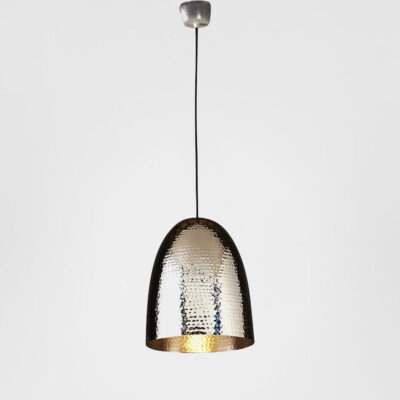 Eversleigh Heritage Hammered Dome Ceiling Pendant Silver