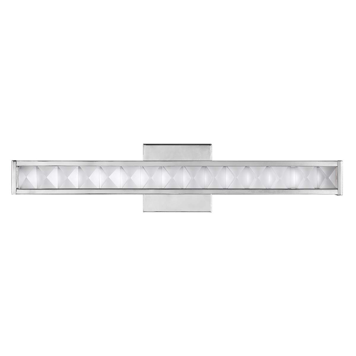 Fairholt Faceted Crystal LED Bar Wall Light Polished Chrome Fairholt Faceted Crystal LED Bar Wall Light Polished Chrome