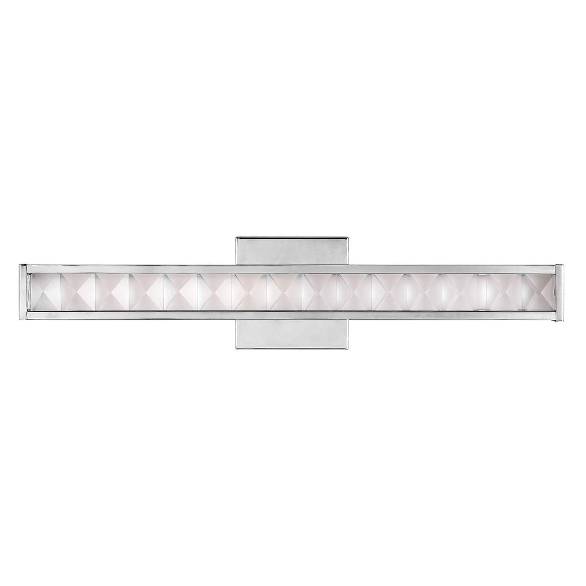 Fairholt Faceted Crystal LED Bar Wall Light Polished Chrome Fairholt Faceted Crystal LED Bar Wall Light Polished Chrome