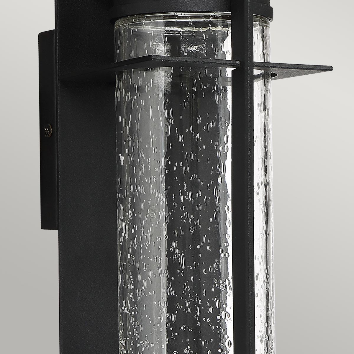 Fairholt Park Modern Outdoor Wall Light in Earth Black Fairholt Park Modern Outdoor Wall Light in Earth Black — detail view