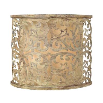 Fairmount French Provincial Drum Wall Light Brushed Champagne