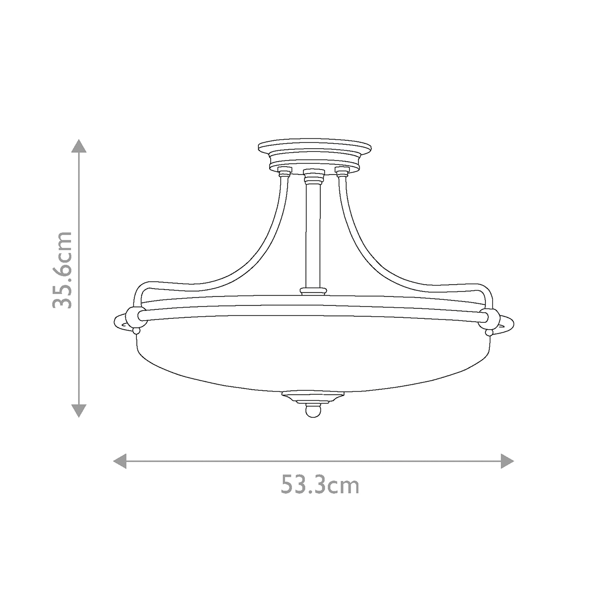 Falconleigh Bronze Ceiling Semi-Flush Falconleigh Bronze Ceiling Semi-Flush