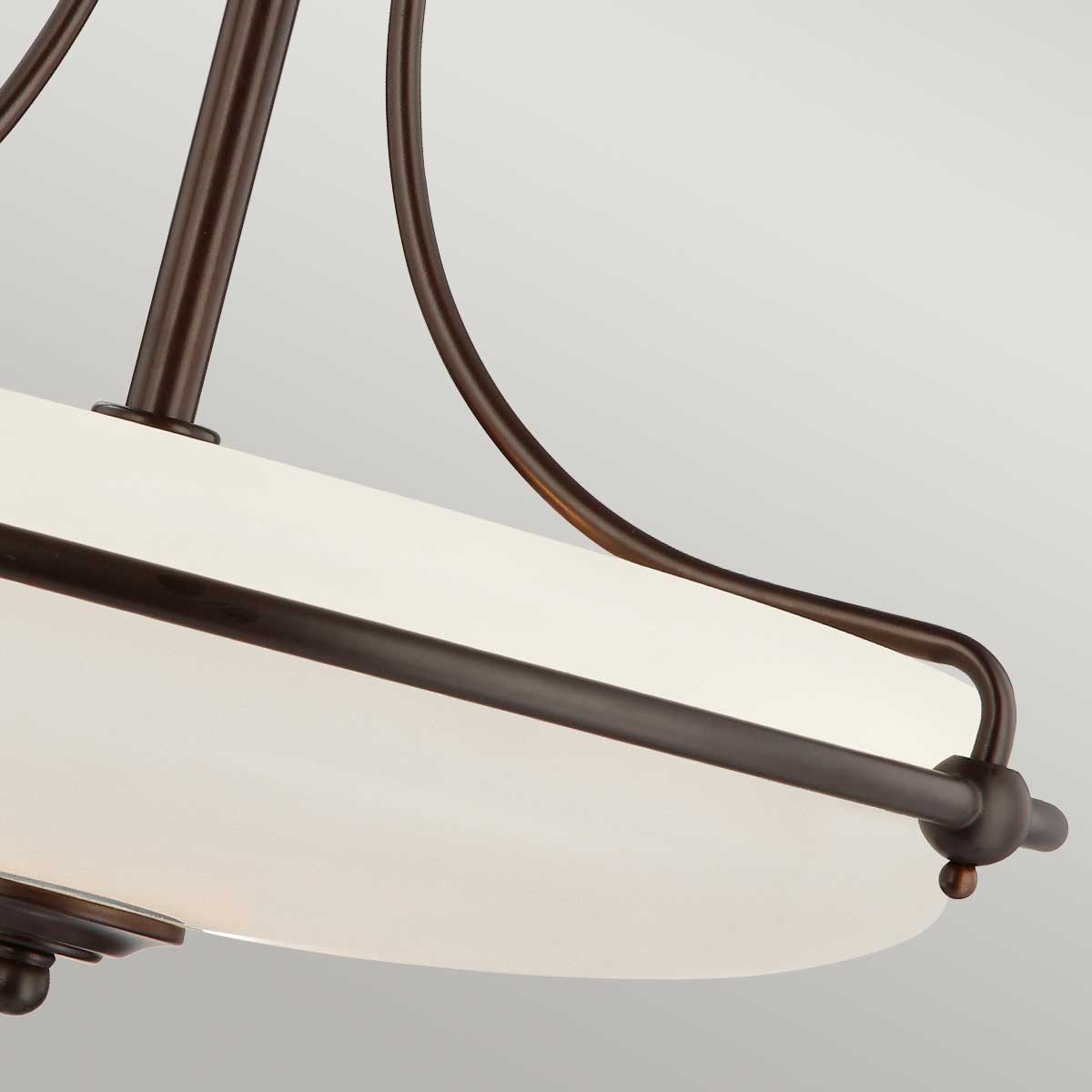 Falconleigh Bronze Ceiling Semi-Flush Falconleigh Bronze Ceiling Semi-Flush — detail view