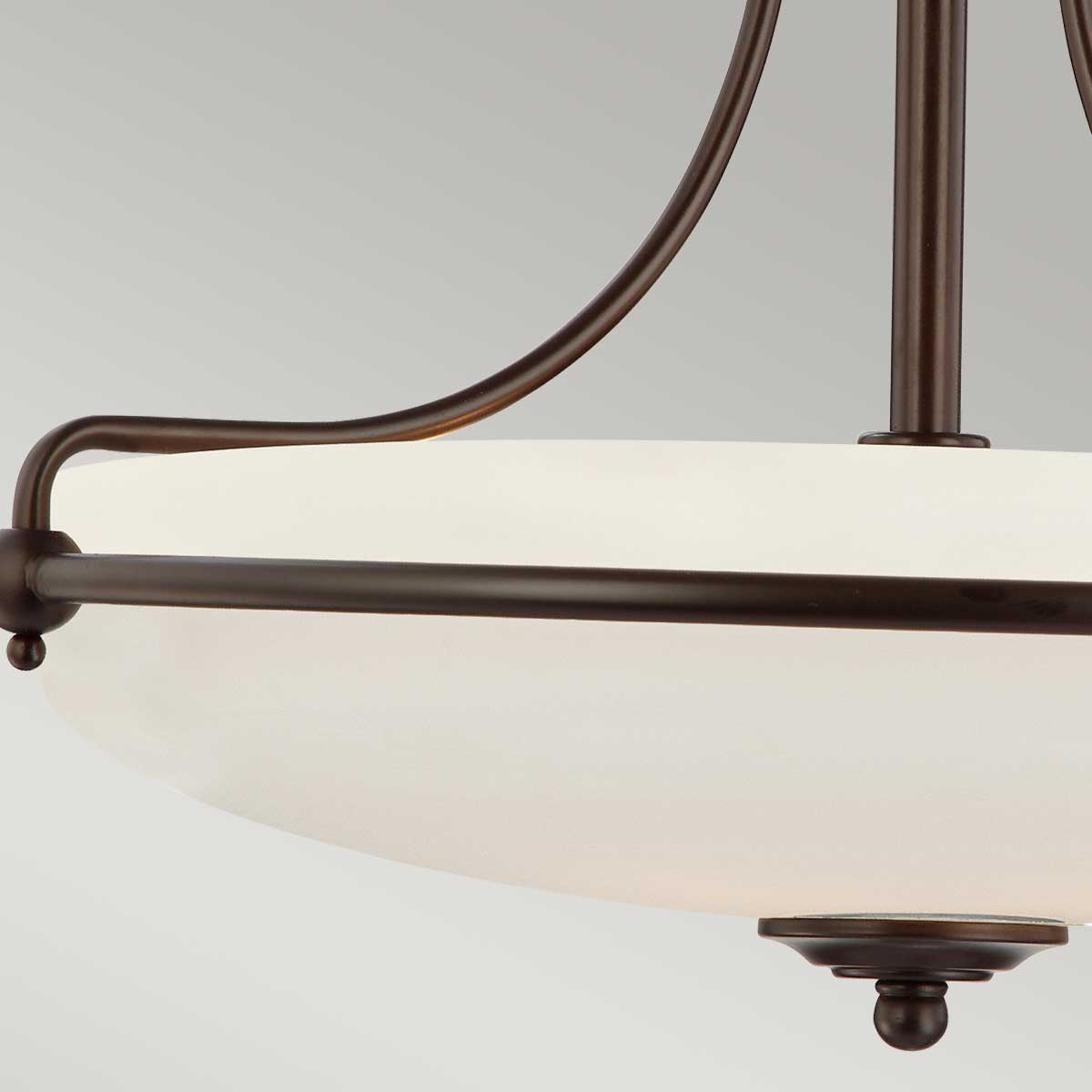 Falconleigh Bronze Ceiling Semi-Flush Falconleigh Bronze Ceiling Semi-Flush — detail view