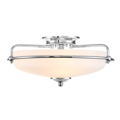 Falconleigh Hamptons Ceiling Flush Polished Chrome