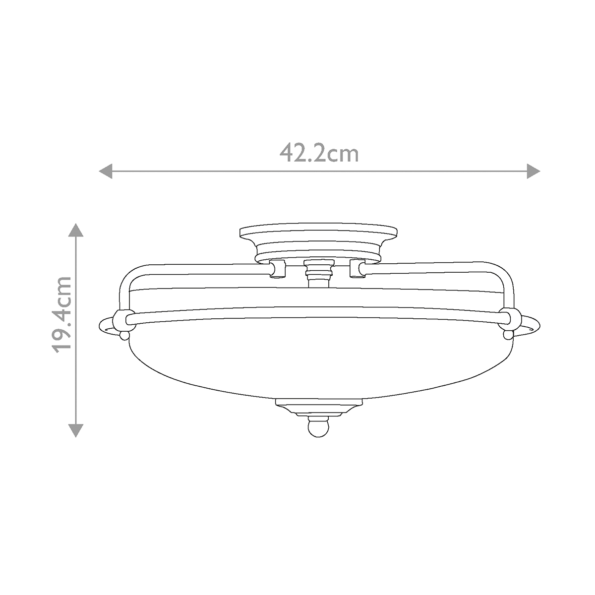 Falconleigh Hamptons Ceiling Flush Weathered Brass Falconleigh Hamptons Ceiling Flush Weathered Brass