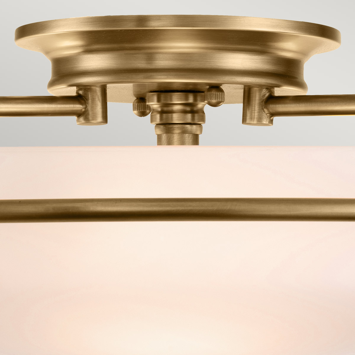 Falconleigh Hamptons Ceiling Flush Weathered Brass Falconleigh Hamptons Ceiling Flush Weathered Brass — detail view